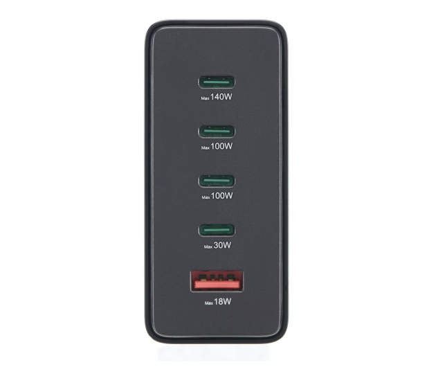 Hama STACJA ŁADUJĄCA O MOCY 240W,4X USB-C, 1X USB-A, CZARNA - 1348261 - zdjęcie 2